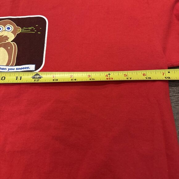 Vintage Top Heavy Shirt Youth XL Red Long Sleeve Monkey Skate Tee Y2K 00s - Picture 7 of 10